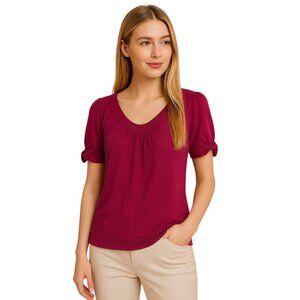 Banana Republic Top Short Sleeve Sweater Purple WOMEN'S  WOMAN'S SIZE Medium